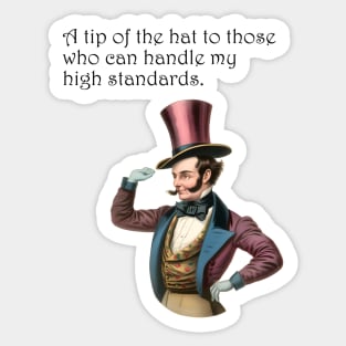 Top Hat Tip-Off Sticker